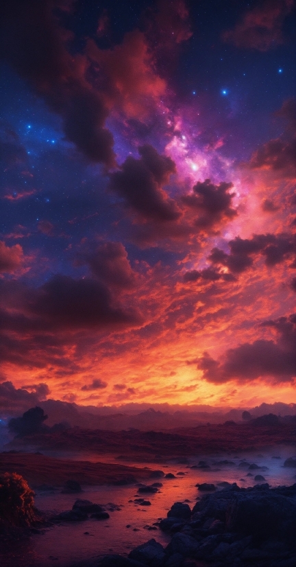 Cloud, Sky, Atmosphere, Daytime, Afterglow, Purple