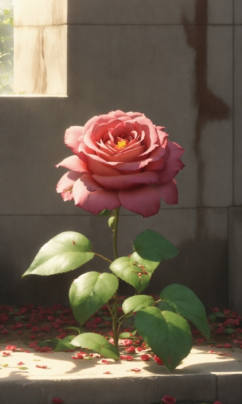 Construction Stock Footage, Flower, Plant, Petal, Hybrid Tea Rose, Pink