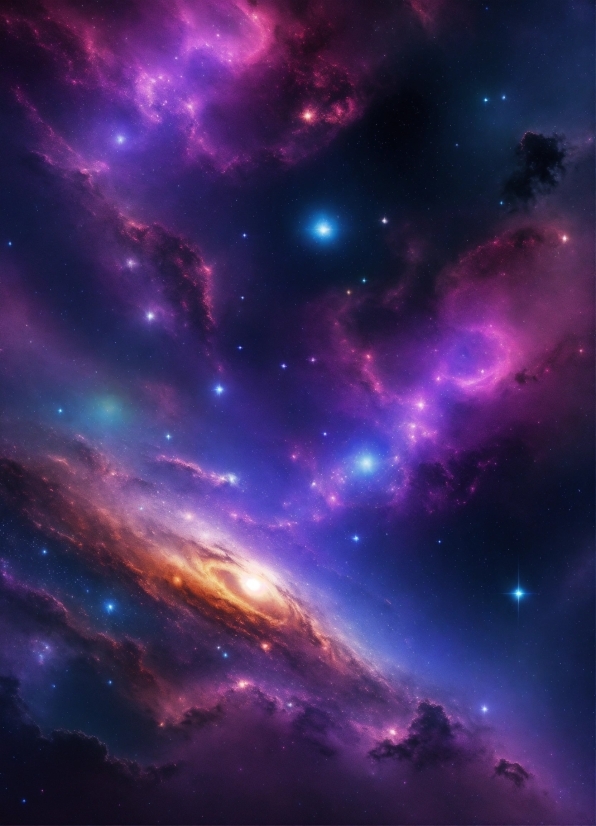 Convert Image To Ai Vector Online, Atmosphere, Purple, Sky, Nebula, Galaxy