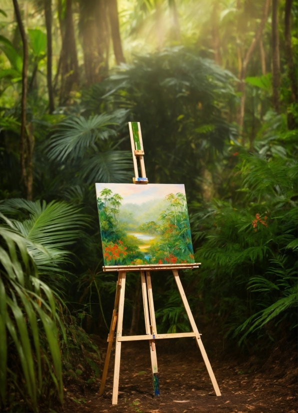 Copyright Free Rain Video, Plant, Easel, Wood, Paint, Tree