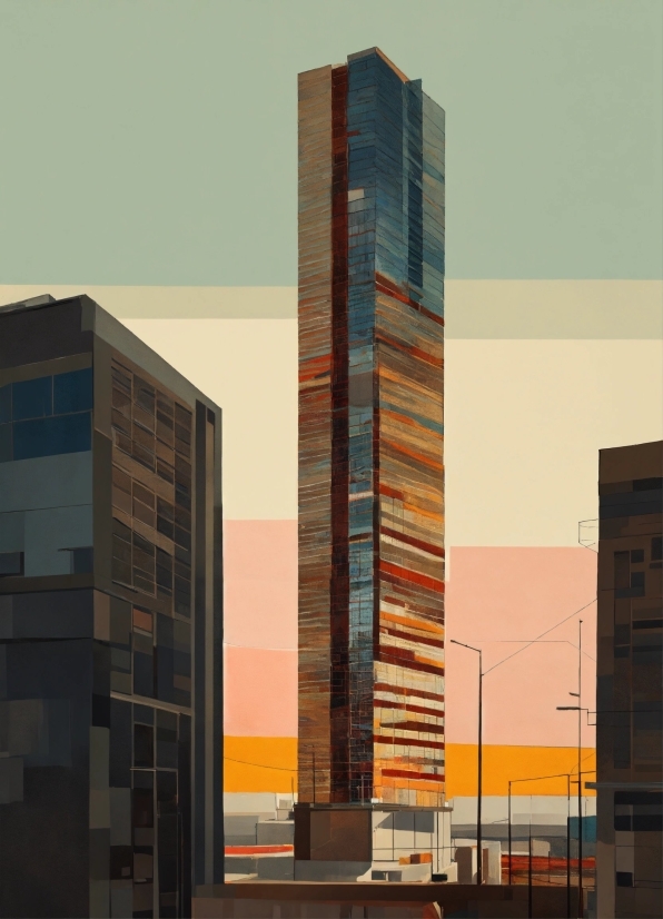 Digital Ai Art Generator, Building, Sky, Skyscraper, Tower Block, Architecture