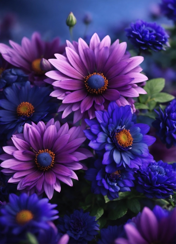 Envato Stock Video, Flower, Plant, Purple, Blue, Petal