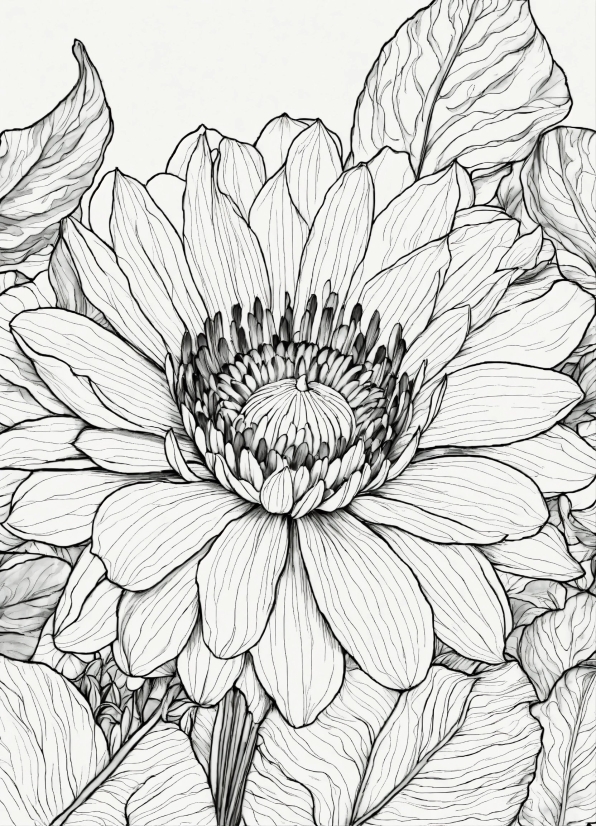 Flower, Plant, White, Petal, Botany, Black-and-white