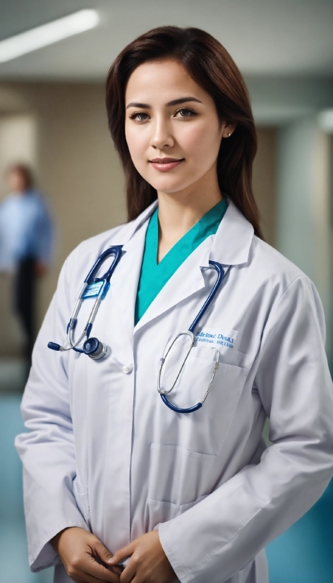 Footage Background, Sleeve, White Coat, Health Care, Stethoscope, Collar