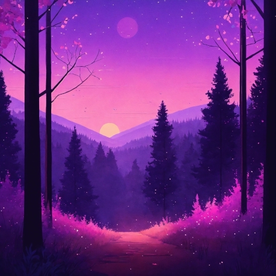 Free Background Video Download Mp4, Sky, Plant, Atmosphere, Purple, Natural Landscape