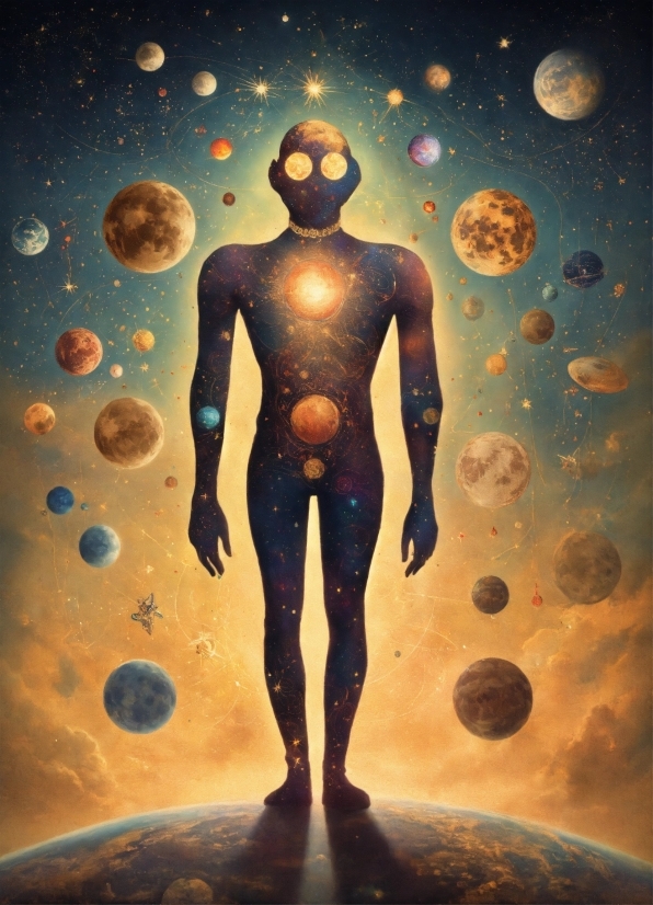 Free Body Editing App, Human, Art, Astronomical Object, Flash Photography, Poster