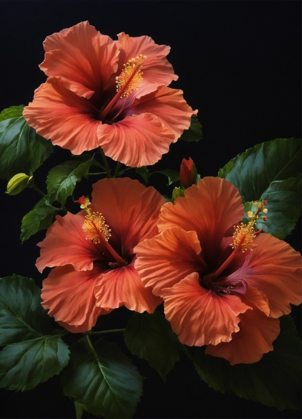 Free Film Stock Footage, Flower, Plant, Hawaiian Hibiscus, Petal, Chinese Hibiscus