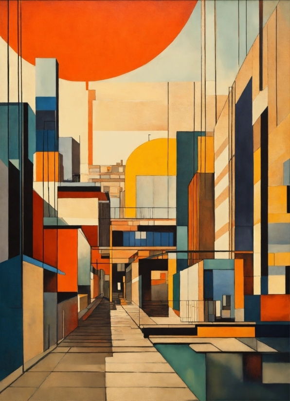 Free Graphic Design Ai, Daytime, Building, Orange, Rectangle, Urban Design