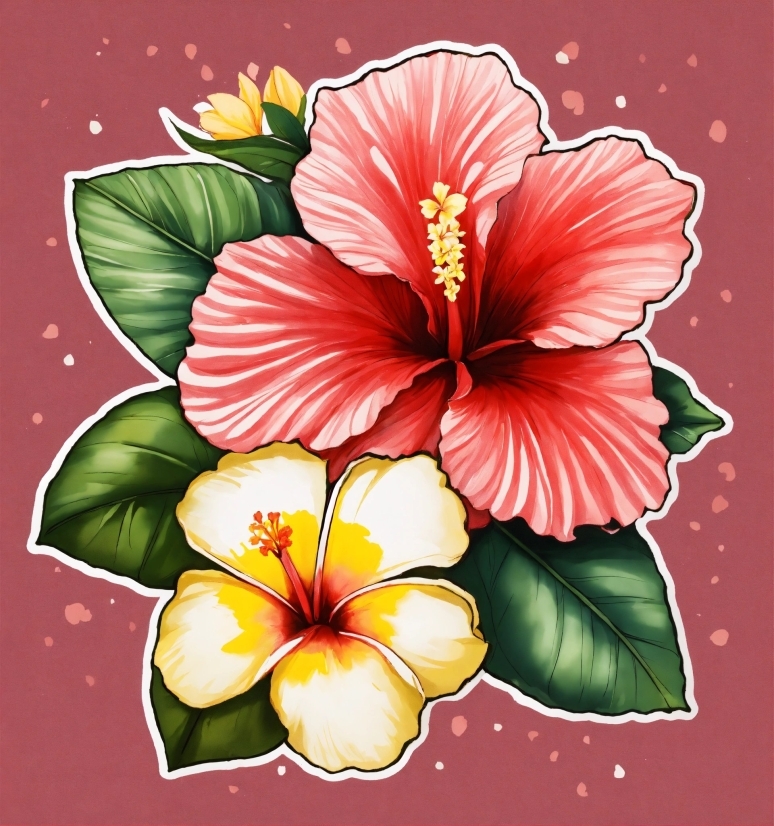 Free Raw Footage, Flower, Plant, Nature, Leaf, Hawaiian Hibiscus