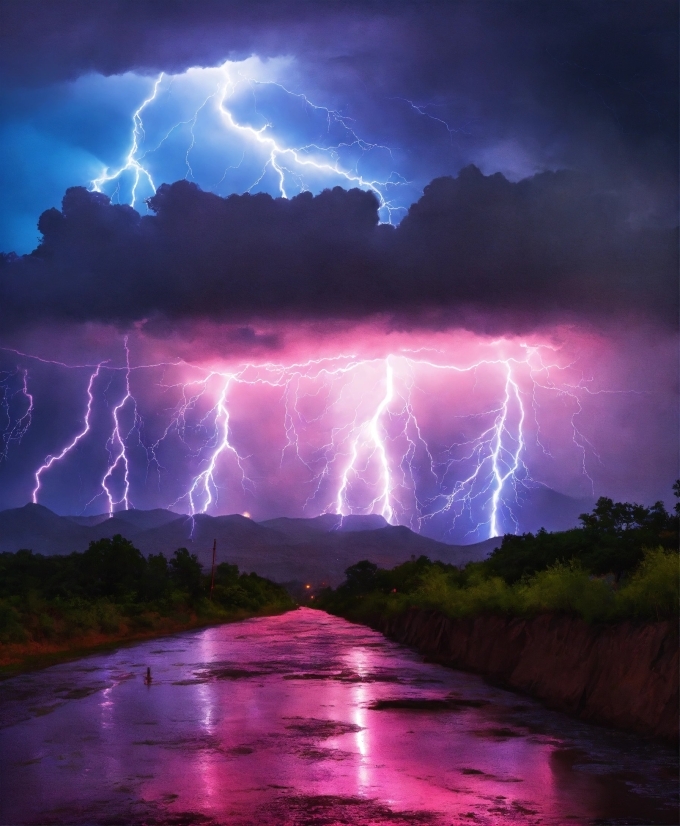 Free Stock Video Files, Sky, Lightning, Cloud, Thunder, Atmosphere