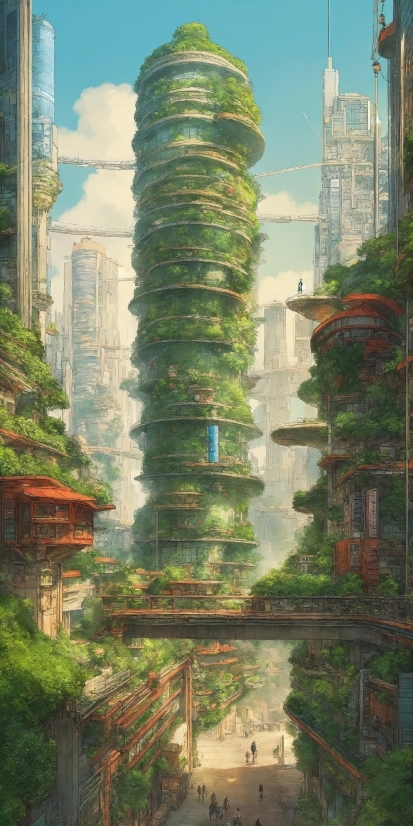 Google Ai New, Sky, Building, Skyscraper, Plant, Nature