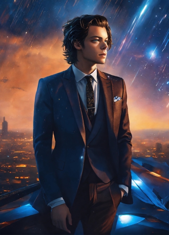 Google Duplex, Hair, Flash Photography, Tie, Sky, Coat