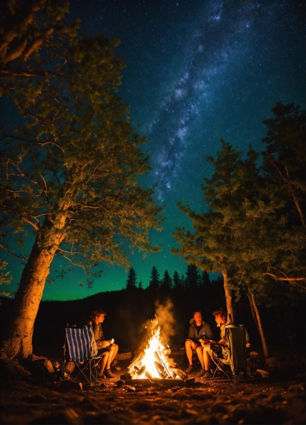 Green Blue Screen Video Download, Sky, Light, Bonfire, Nature, Branch