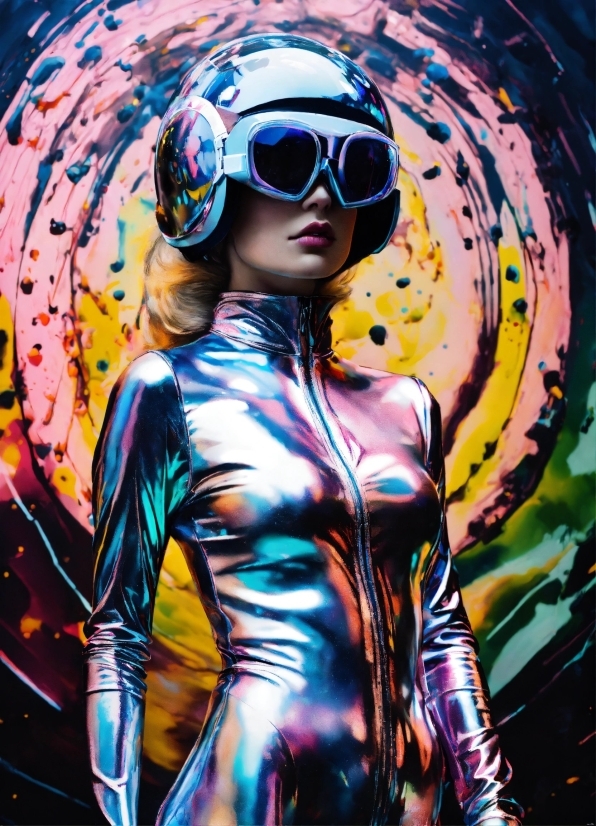 Industrial Ai System, Eyewear, Pink, Cool, Goggles, Flash Photography