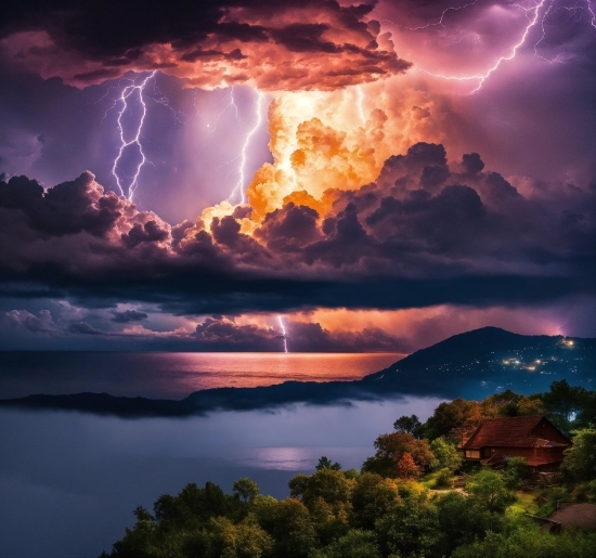 Istock Account Free, Cloud, Sky, Lightning, Thunder, Water