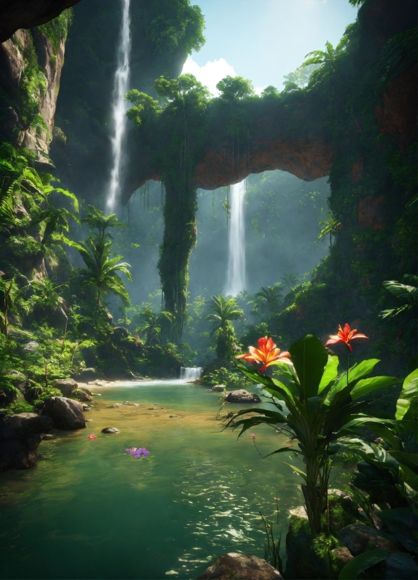 Magic Green Screen Video Download, Water, Plant, Flower, Leaf, Botany