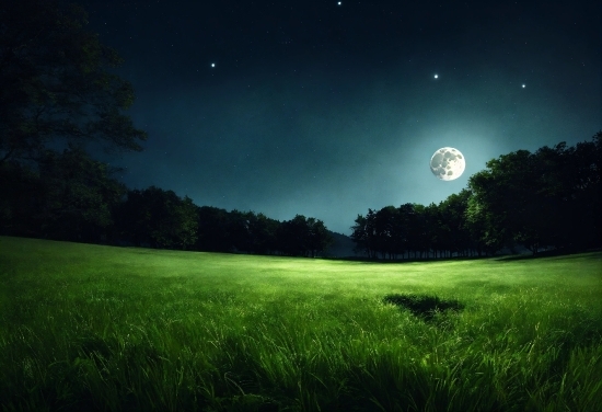 Motion Graphics Royalty Free, Atmosphere, Sky, Plant, Green, Moon