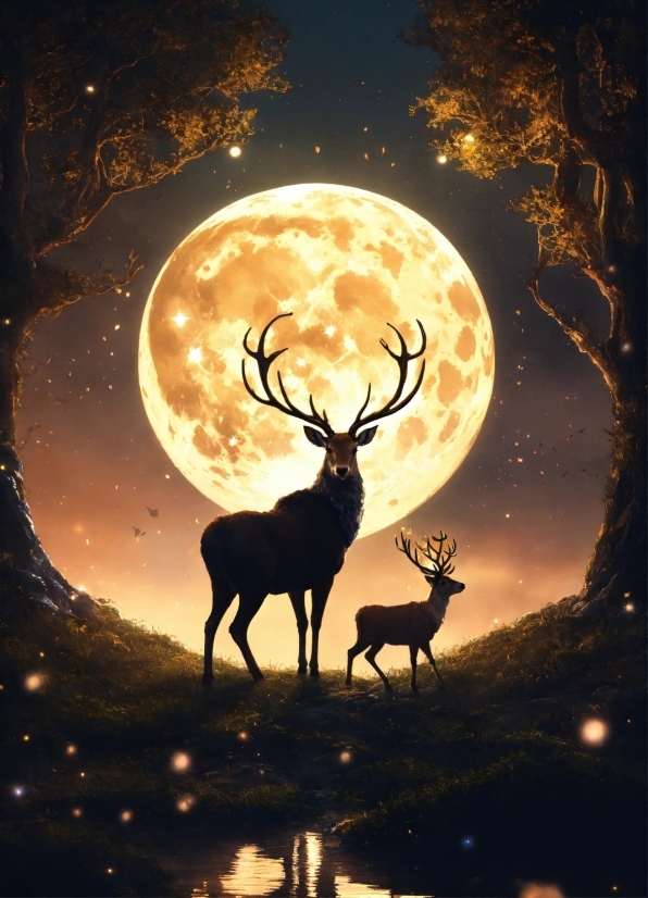 News Background Video Free Download No Copyright, Photograph, Vertebrate, Elk, Light, Nature