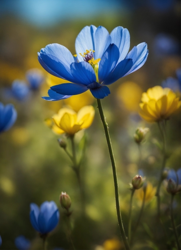 Open Source Stock Photos, Flower, Plant, Blue, Botany, Petal