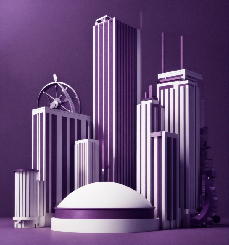 Openai Graphic Design, Purple, Building, Skyscraper, Violet, World