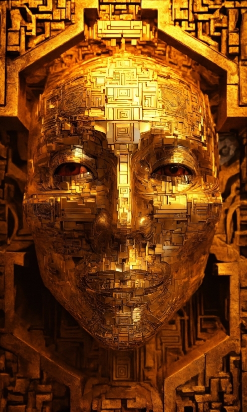 Oracle Ai Platform, Amber, Temple, Gold, Art, Facial Hair