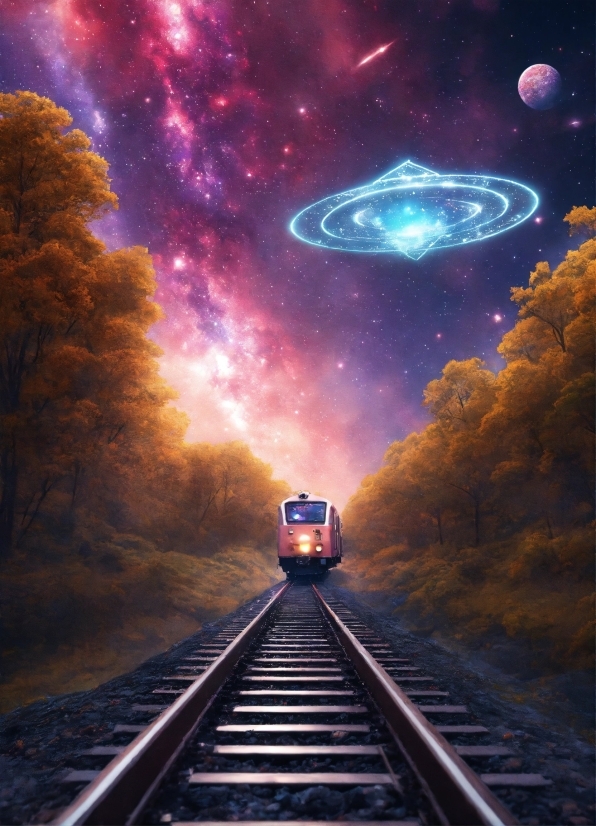 Phone Editing Apps, Train, Atmosphere, Light, Automotive Lighting, Sky