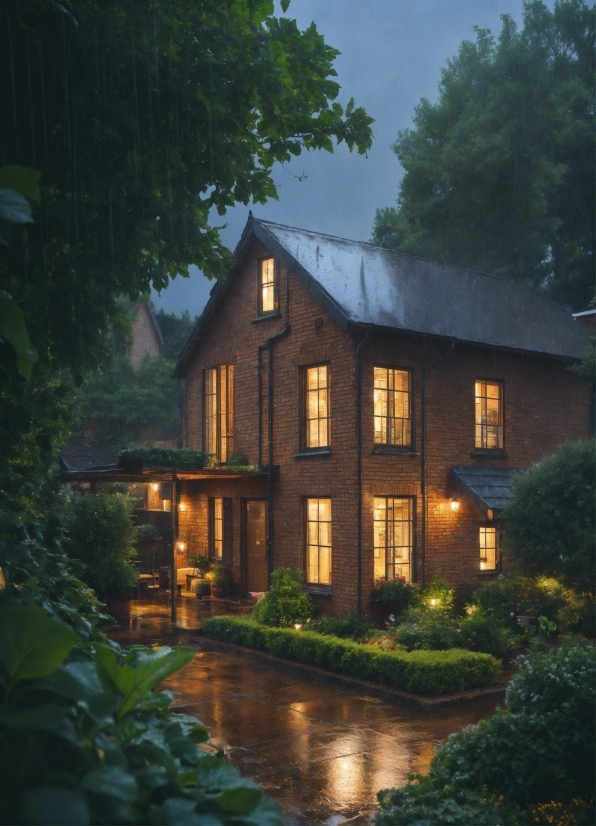 Plant, Window, Building, Sky, Nature, House