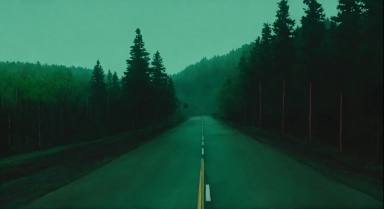 Rain Background Video Download, Sky, Green, Natural Environment, Road Surface, Natural Landscape