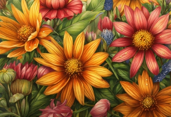 Royalty Free Videos No Watermark, Flower, Petal, Orange, Botany, Textile