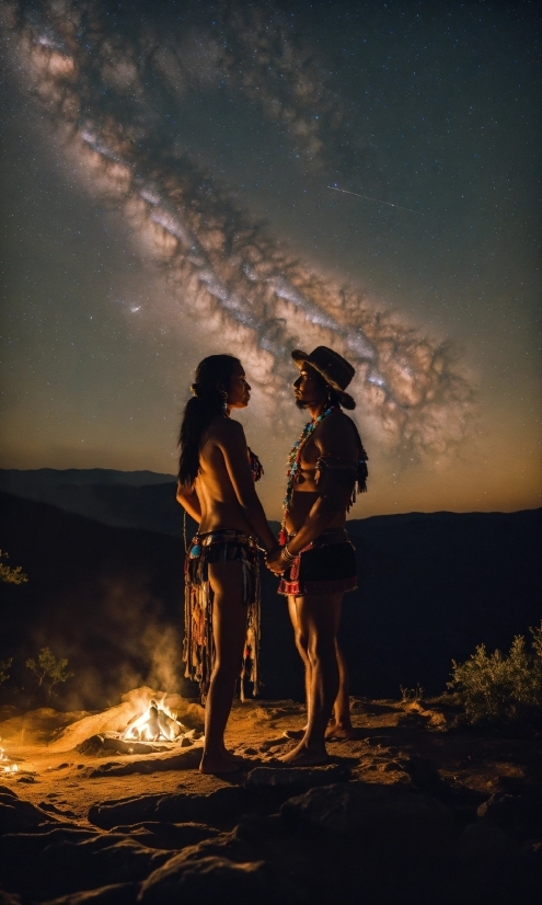 Sky, People In Nature, Shorts, Flash Photography, Cloud, Standing