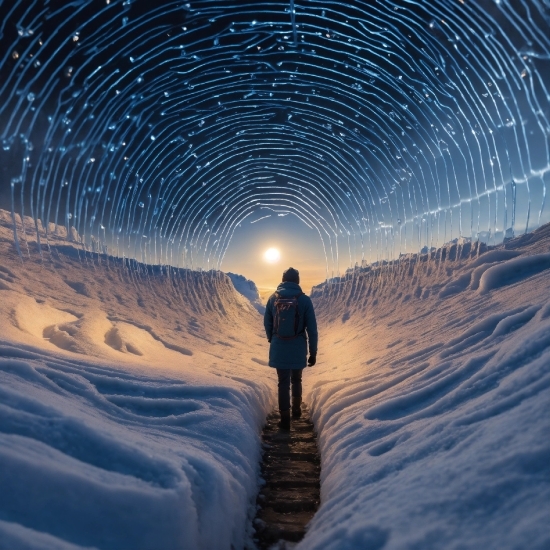 Sky, Snow, Vertebrate, Light, People In Nature, World