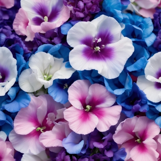 Stable Diffusion Image To Prompt, Flower, Photograph, Plant, Blue, Petal