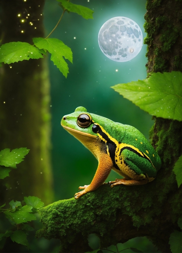 Stock Videos For Free Download, Plant, True Frog, Nature, Green, Frog