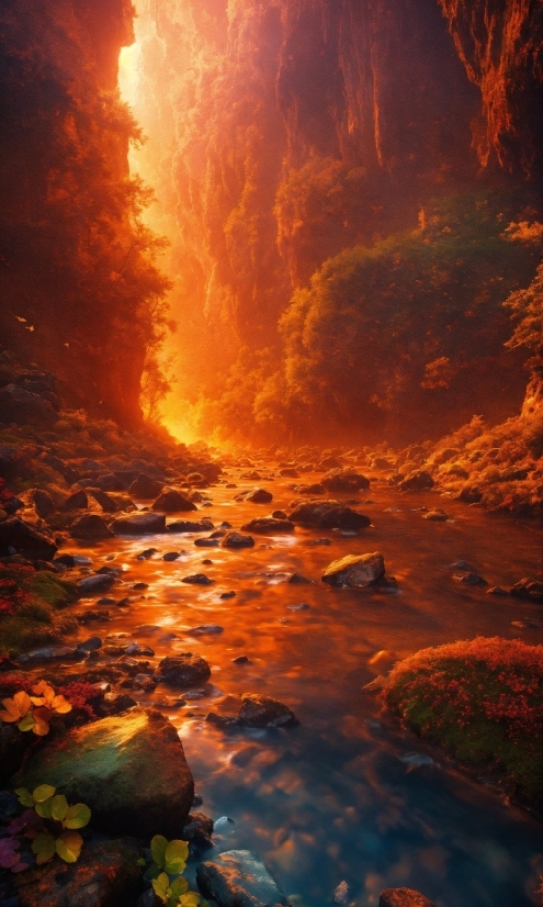 Water, Atmosphere, Amber, Afterglow, World, Natural Landscape