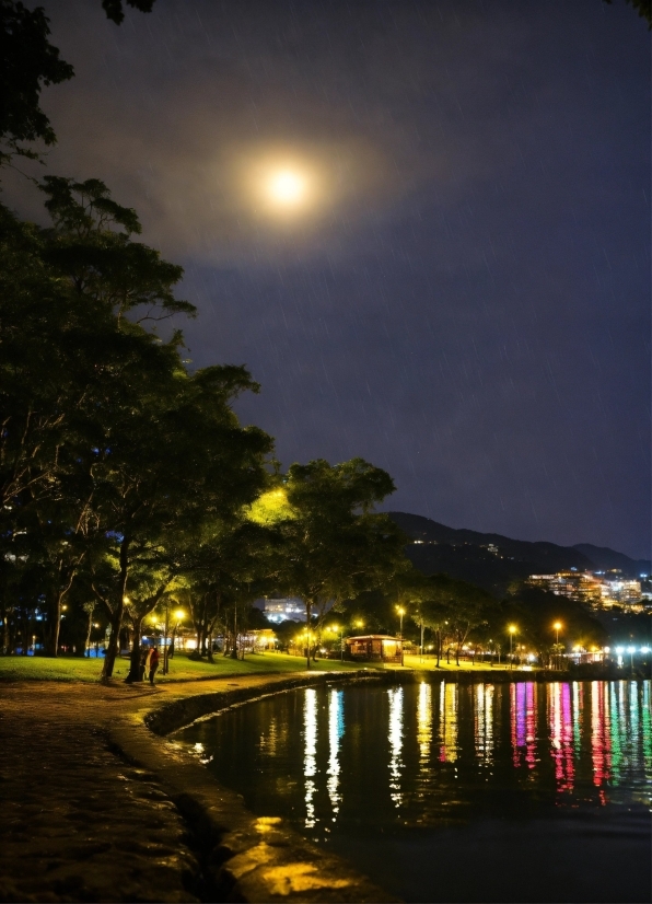 Water, Sky, Atmosphere, Moon, Cloud, Nature