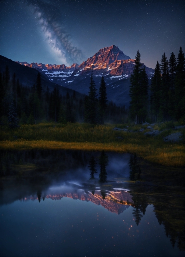 Water, Sky, Cloud, Mountain, Atmosphere, Ecoregion