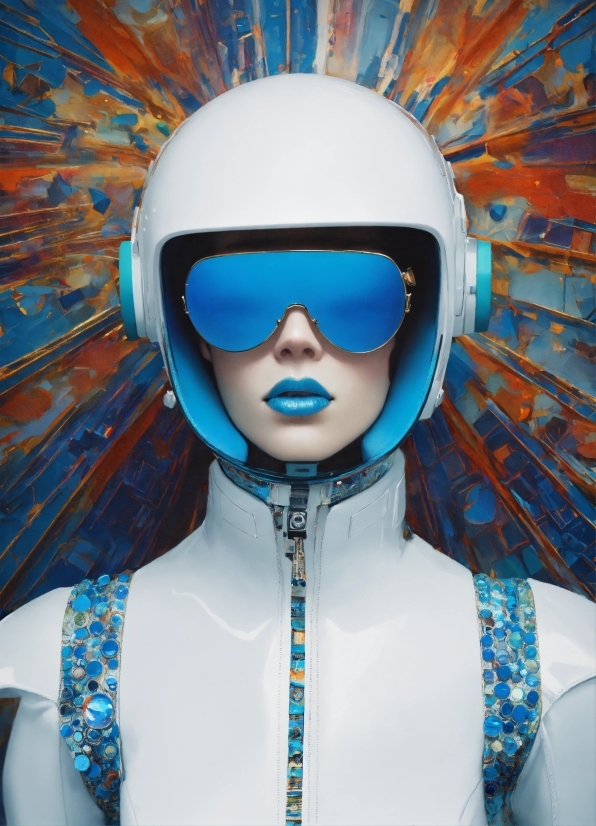 White, Blue, Azure, Eyewear, Sports Gear, Fun