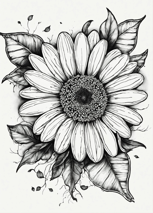 Youtube Clip Maker, Flower, Plant, Petal, Black-and-white, Style