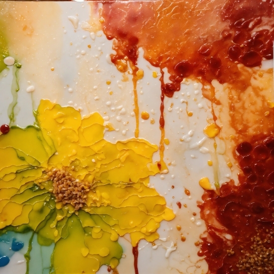 Amber, Liquid, Flower, Orange, Petal, Paint