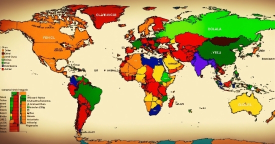 Animated Stock Videos, Map, Ecoregion, World, Atlas, Art