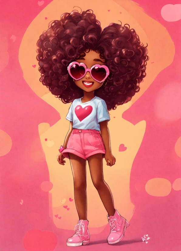 Anime Copyright Free Images, Hairstyle, Eyewear, Pink, Happy, Red