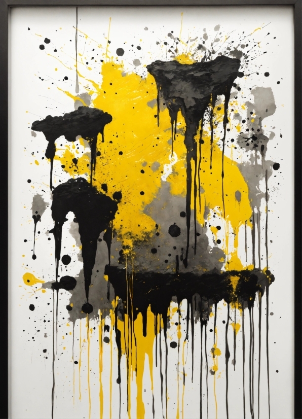 Art Paint, Paint, Yellow, Line, Art, Font