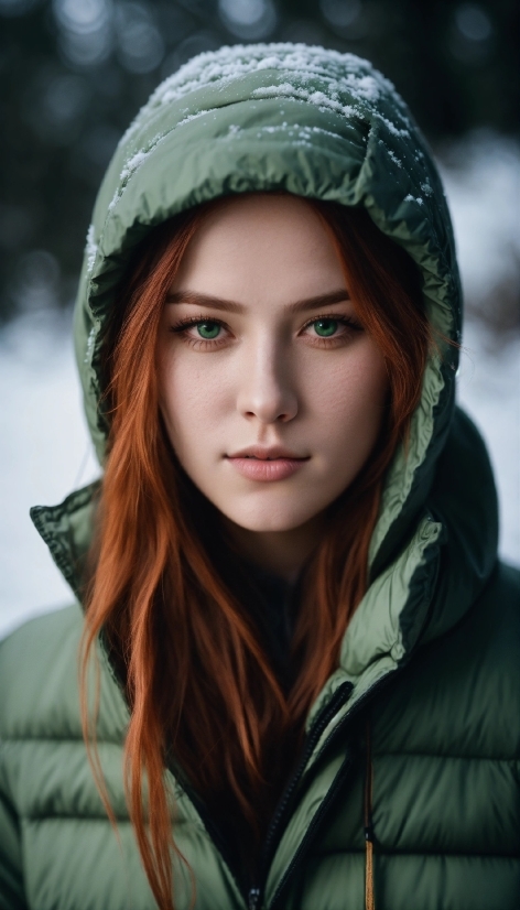 Clothing, Skin, Lip, Outerwear, Eyebrow, Plant