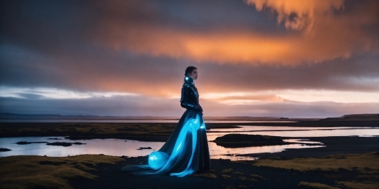 Cloud, Sky, Water, People In Nature, Flash Photography, Standing