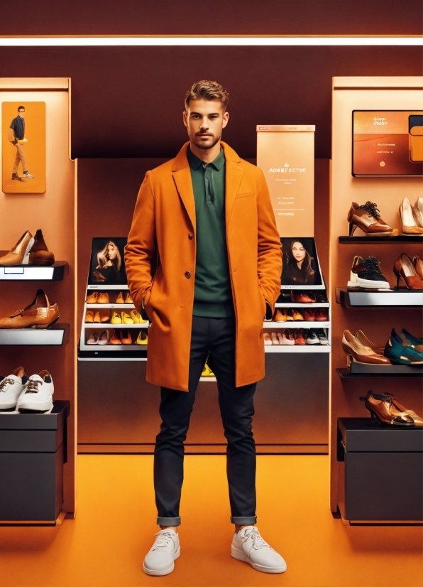 Copyright Free Long Videos, Shoe, Fashion, Sleeve, Orange, Sneakers