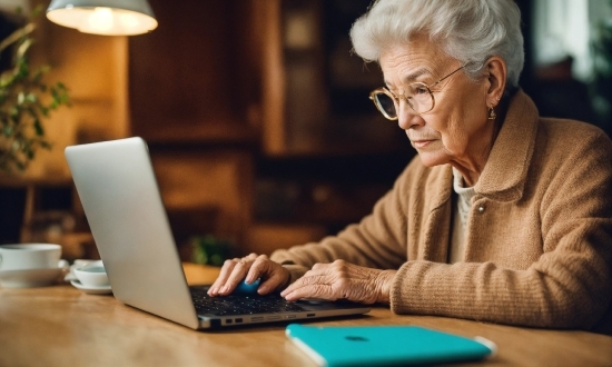 Fireflies Stock Footage, Glasses, Computer, Hand, Laptop, Personal Computer