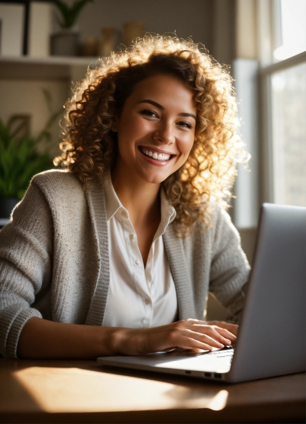 Free Long Stock Footage, Smile, Computer, Personal Computer, Laptop, Plant