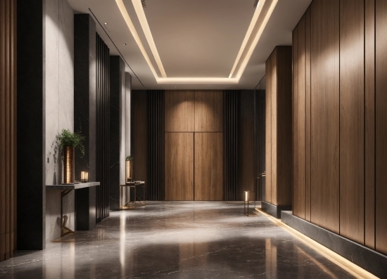 Free Motion Clips, Building, Plant, Interior Design, Wood, Hall