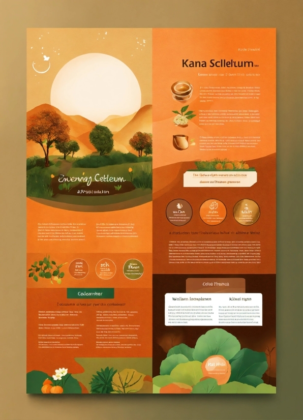 Free Motion Graphics Background, Orange, Organism, Natural Landscape, Font, Poster