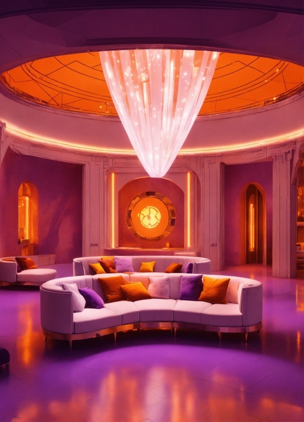 Free Stock Footage Hd, Couch, Furniture, Decoration, Purple, Lighting